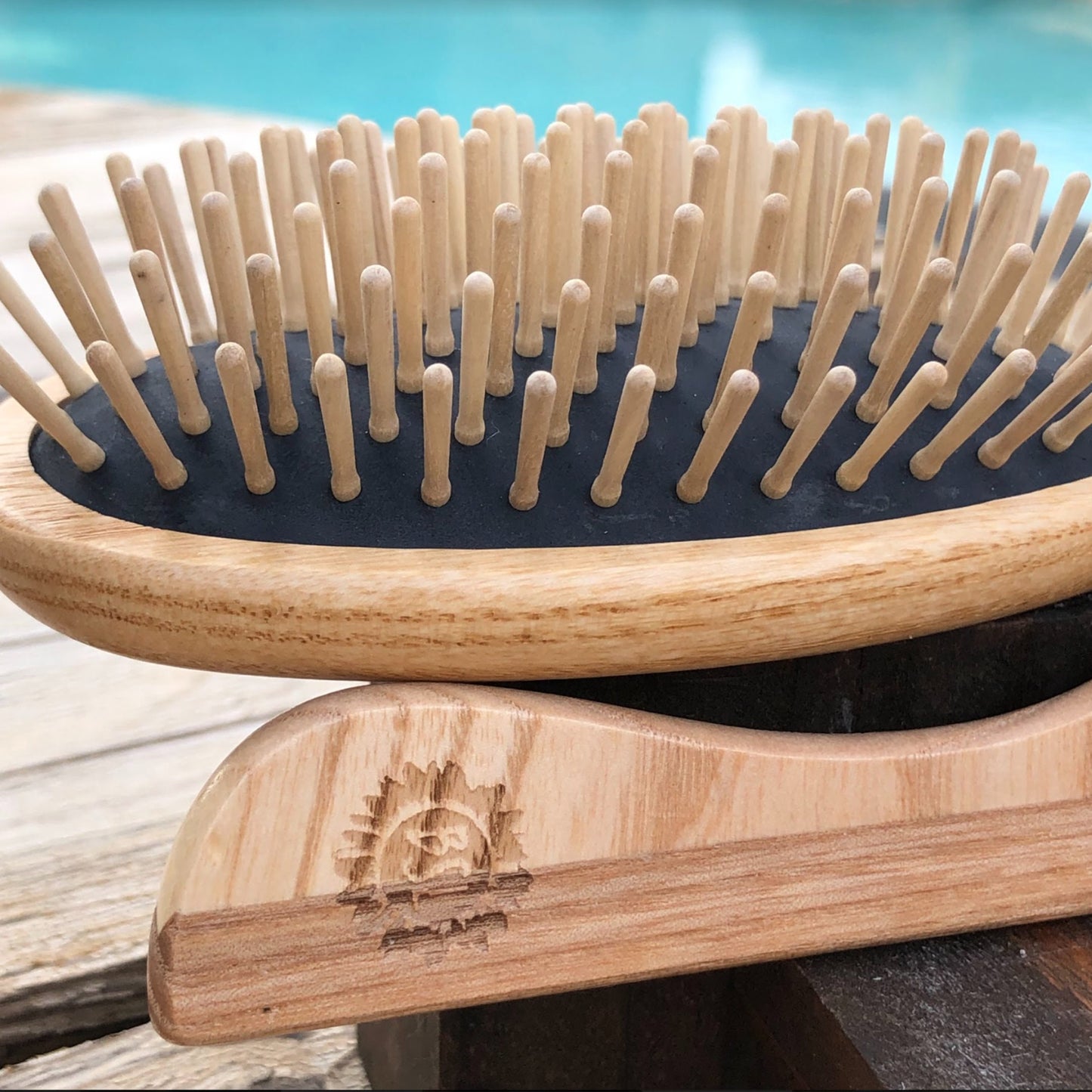 Ash Wood Brush & Comb Set