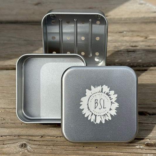 Square Travel Tin - Aluminum - Three Layers