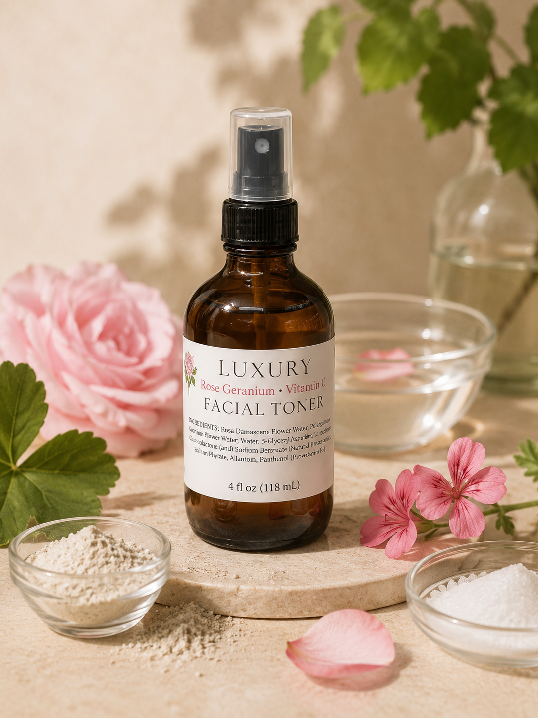 Rose Geranium + Vitamin C Facial Toner
